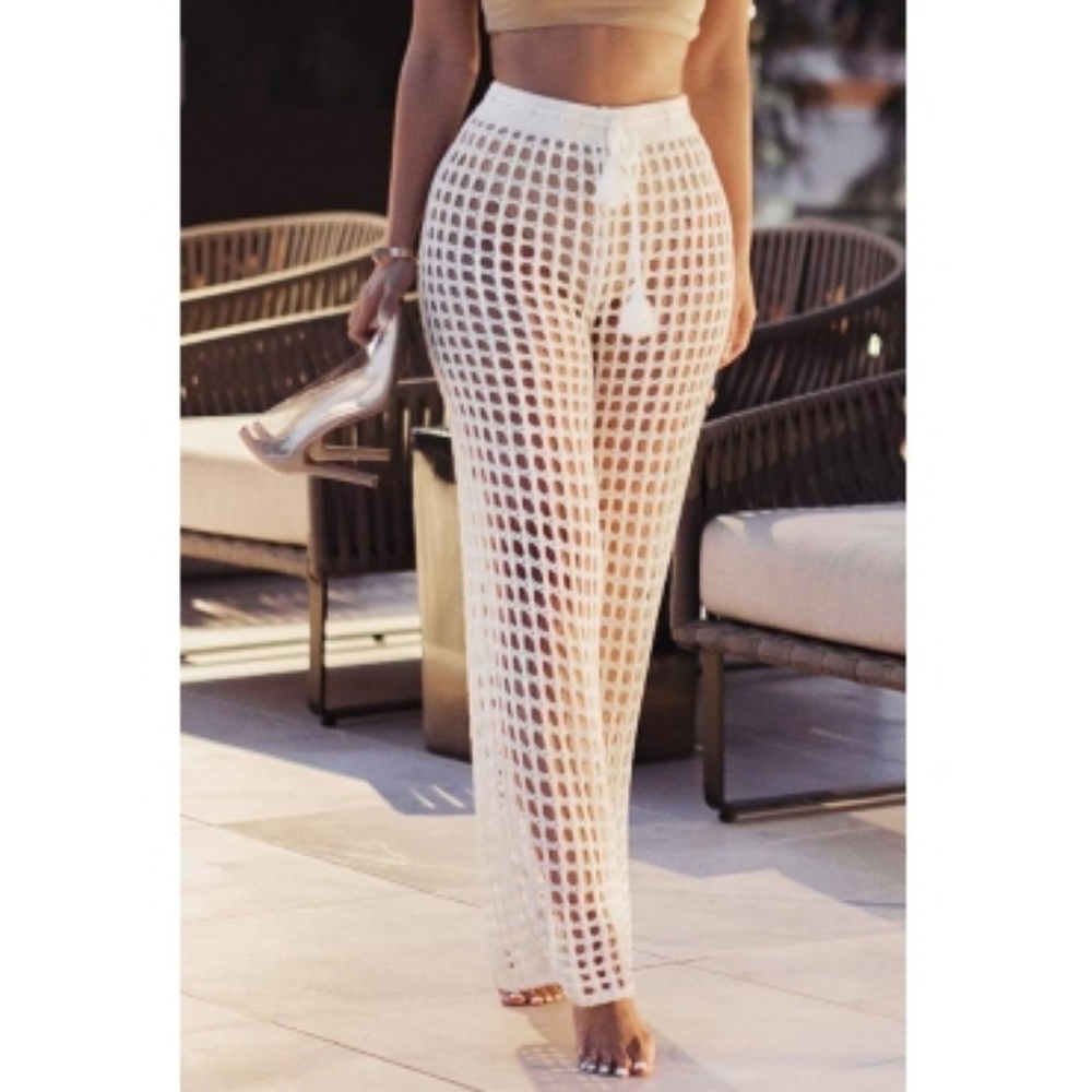 Caged Wide Leg Yacht Pants